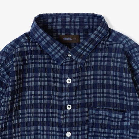 diidii | Sizzle Check Shirts （Navy）