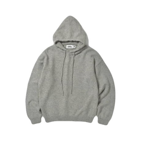 Little Yarmouth | Shetland Wool Knit Hoodie (Gray)