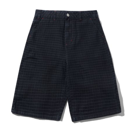 Butter Goods| Big Grid Denim Shorts (Black)