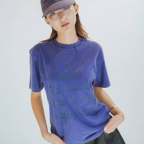 Summaly | ”Words" Logo Tee - Unisex - (Washed Purple)