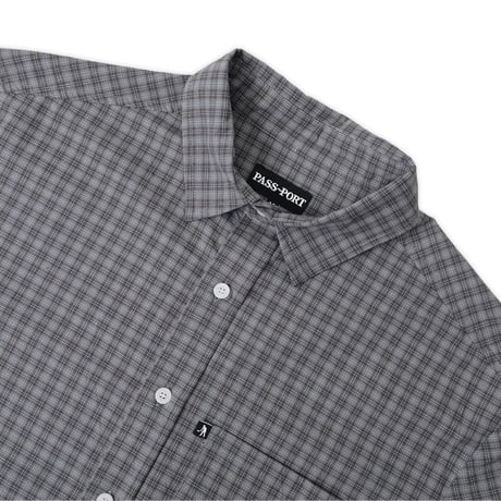 PASS~PORT | WORKERS CHECK S/S SHIRT "GRAPHITE"