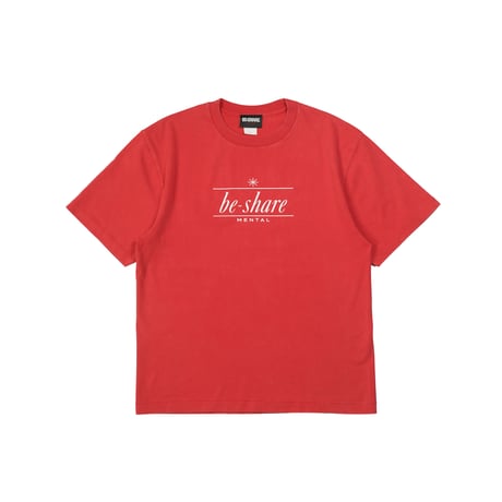 BE-SHARE | MENTAL Tee (Vintage Red)