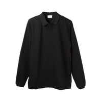 tone| Open Collar Polo Shirt (Black)