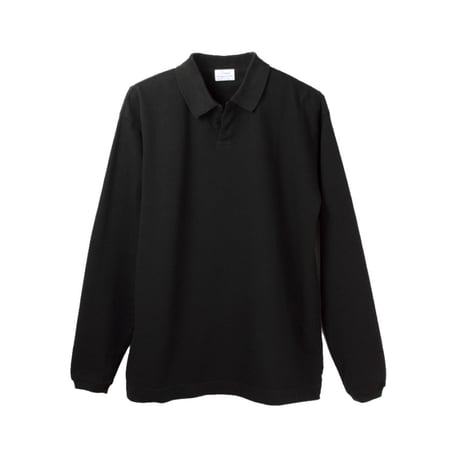tone| Open Collar Polo Shirt (Black)
