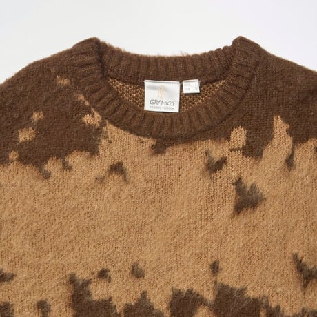 GRAMICCI | MOHAIR SPLATTER SWEATER (TAUPE SPLATTER)