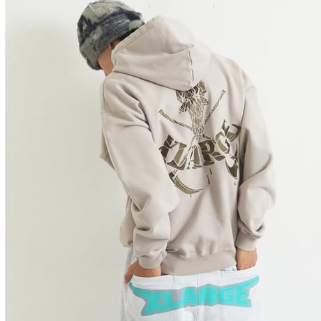 XLARGE | FEAR HOODED SWEATSHIRT(BEIGE)