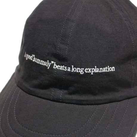 Summaly | "Words" logo long bill cap (4 Color)