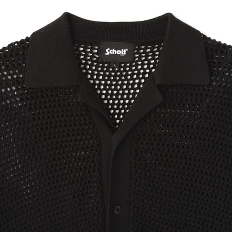Schott / BLACK SHEEP KNIT SHIRT (BLACK)