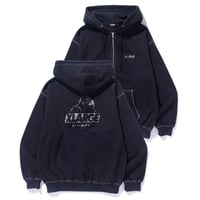 XLARGE | RHINESTONE OG ZIP HOODED SWEAT SHIRT(BLACK)