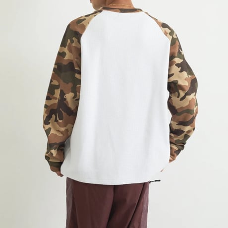 XLARGE | X LOGO RAGLAN L/S TEE(WHITE)