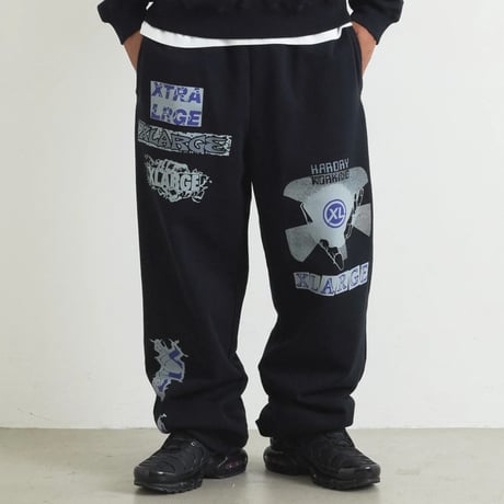 XLARGE | MULTI LOGO SWEATPANTS(BLACK)