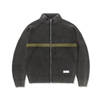 Butter Goods |Bleach Zip-Thru Knit(BLACK)