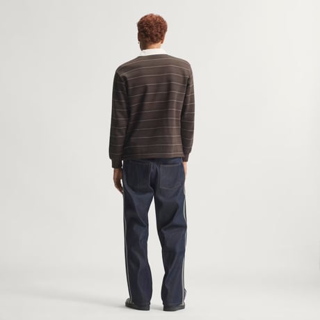 adidas originals | Firebird Adicolor Denim Jeans Mid-Rise Straight Leg (Indigo)
