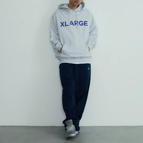 XLARGE | RHINESTONE PULLOVER HOODED SWEATSHIRT(ASH)