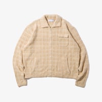 Diaspora skateboards / Tweed Knit Drizzler Jacket (Ivory)