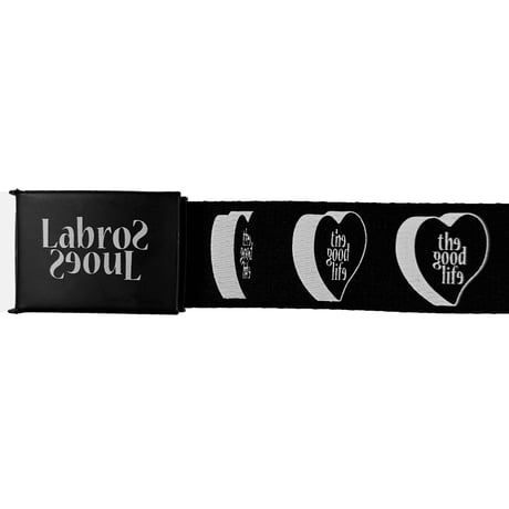 LABROS / Heart Logo Canvas Belt (BLACK)