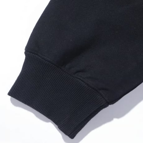 XLARGE | DOUBLE LAYERED ZIP HOODED SWEATSHIRT(BLACK)