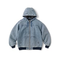 FTC | WASHED HOODED WORK JACKET "INDIGO" (FTC026AWJ07)