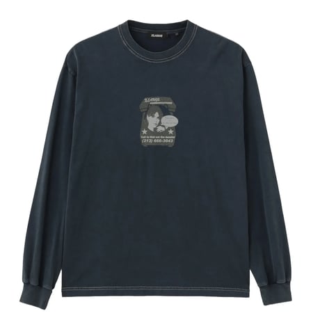 XLARGE | COMMUNICATIONS L/S TEE(BLACK)