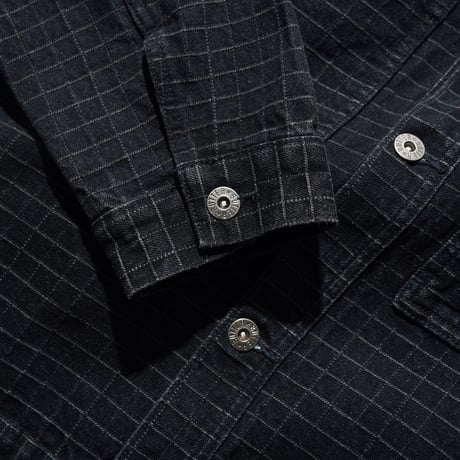Butter Goods|  Grid Denim Jacket (Black)