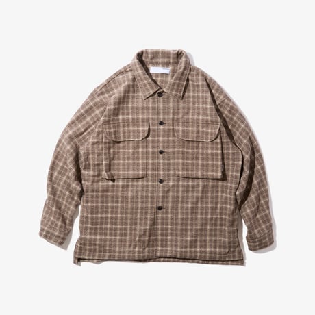 Diaspora skateboards / Mil Wool Shirt (Beige)