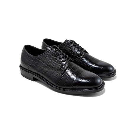 The Kenford Fineshoes | CLASSIC PLAIN TOE (BLACK CROCODILE/MANS)
