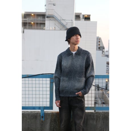 OBEY | ANTON GRADIENT CARDIGAN (CHARCOAL MULTI)
