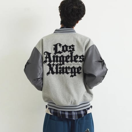 XLARGE | VARSITY JACKET(GREY)