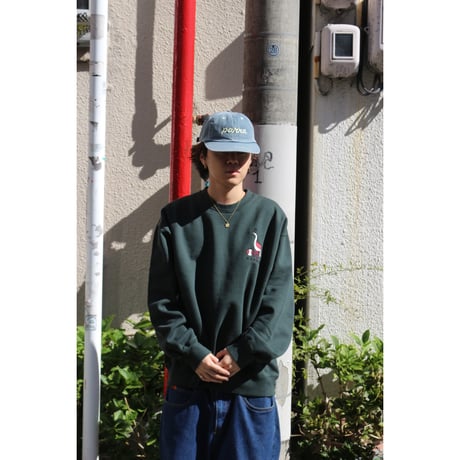 by Parra | Goose ball crew neck sweatshirt (Pine green)