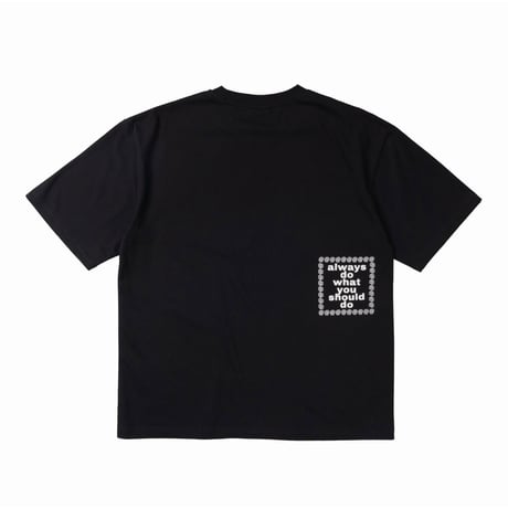 ADWYSD / PARTITION TEE (BLACK)