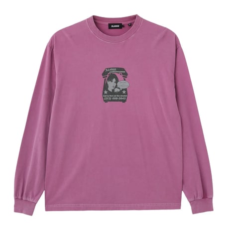XLARGE | COMMUNICATIONS L/S TEE(PINK)
