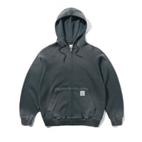 Butter Goods| Faded Waffle Zip-Thru Hood (Black)