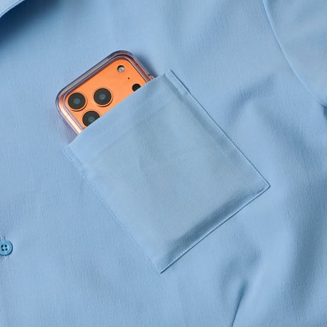 GOOPiMADE |  SND5 - Basic Pocket Shirt (Bule)