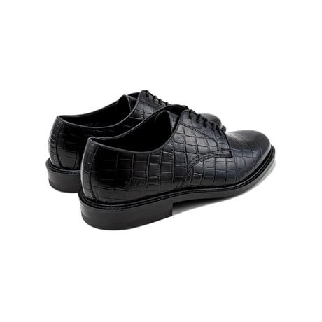The Kenford Fineshoes | CLASSIC PLAIN TOE (BLACK CROCODILE/MANS)