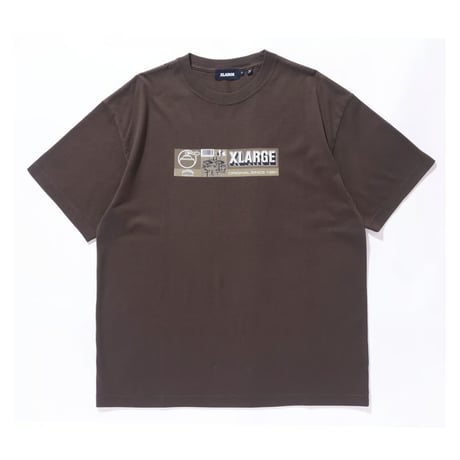XLARGE | PRODUCTION LOGO S/S TEE(BROWN)