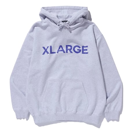 XLARGE | RHINESTONE PULLOVER HOODED SWEATSHIRT(ASH)