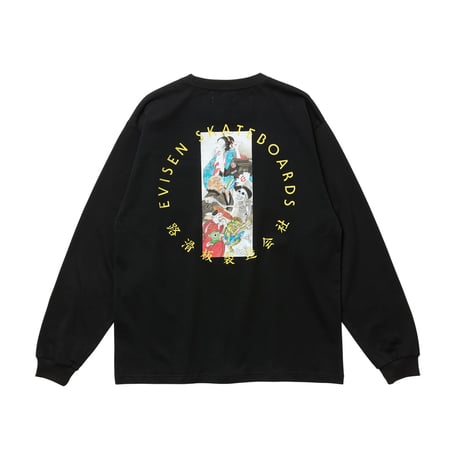 EVISEN SKATEBOARDSゑ®︎ | HYAKKI YAENZU LS TEE (Black)