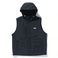 XLARGE | NYLON HOODED VEST(BLACK)