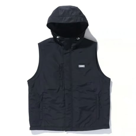 XLARGE | NYLON HOODED VEST(BLACK)