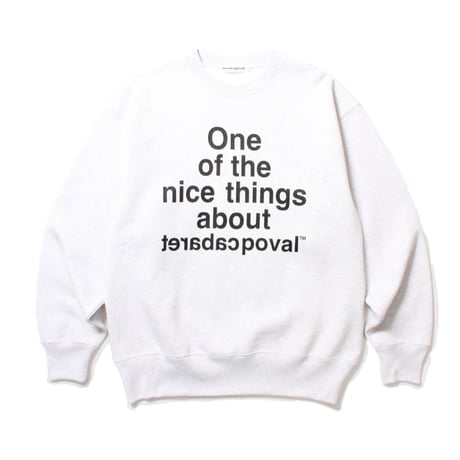 CABARET POVAL | Nice Things Crewneck(Ash Grey)