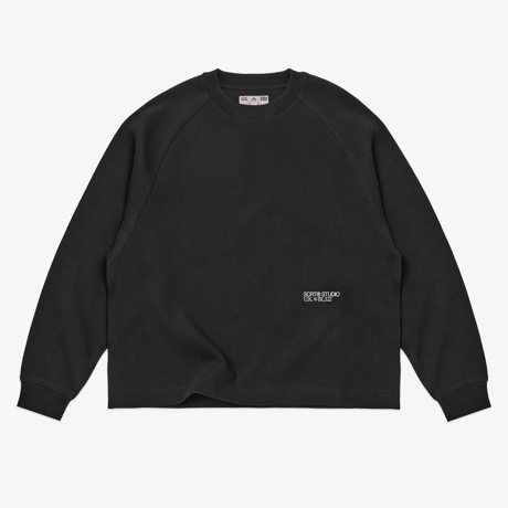 Screen Test / SUPER-HEAVY® Waffle Sweat (Black)