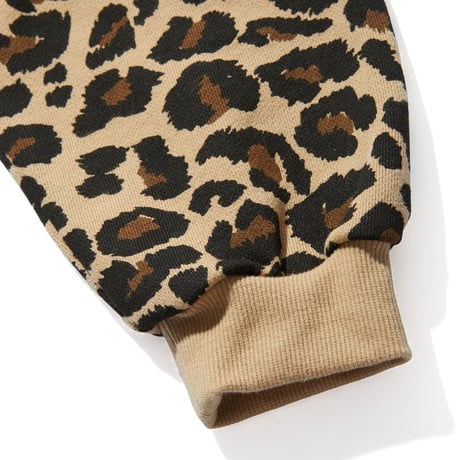 XLARGE | LEOPARD ZIP HOODED SWEATSHIRT(WHITE)