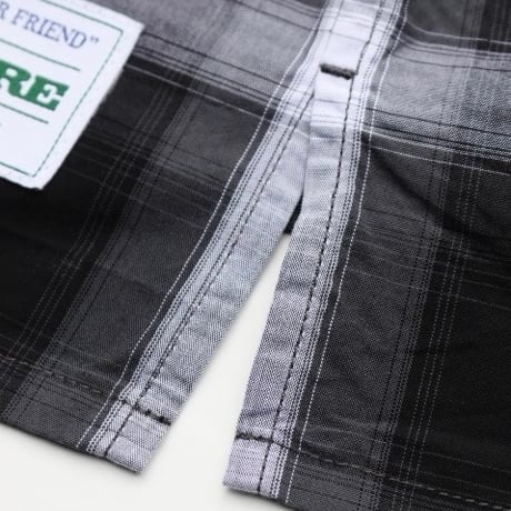 BE-SHARE| Basic Check Shirts (Black)