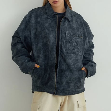 XLARGE | CROC SUEDE JACKET(BLACK)