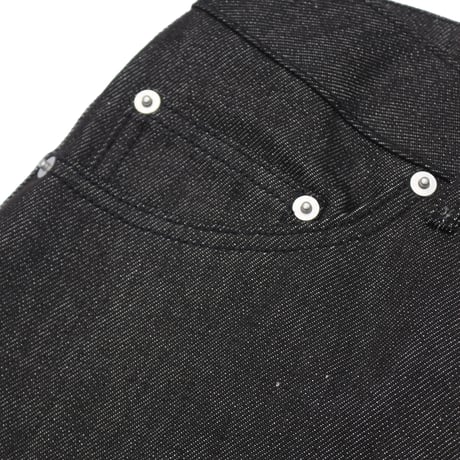 Summaly | "Words" Logo Denim Shorts- Unisex -(Black)