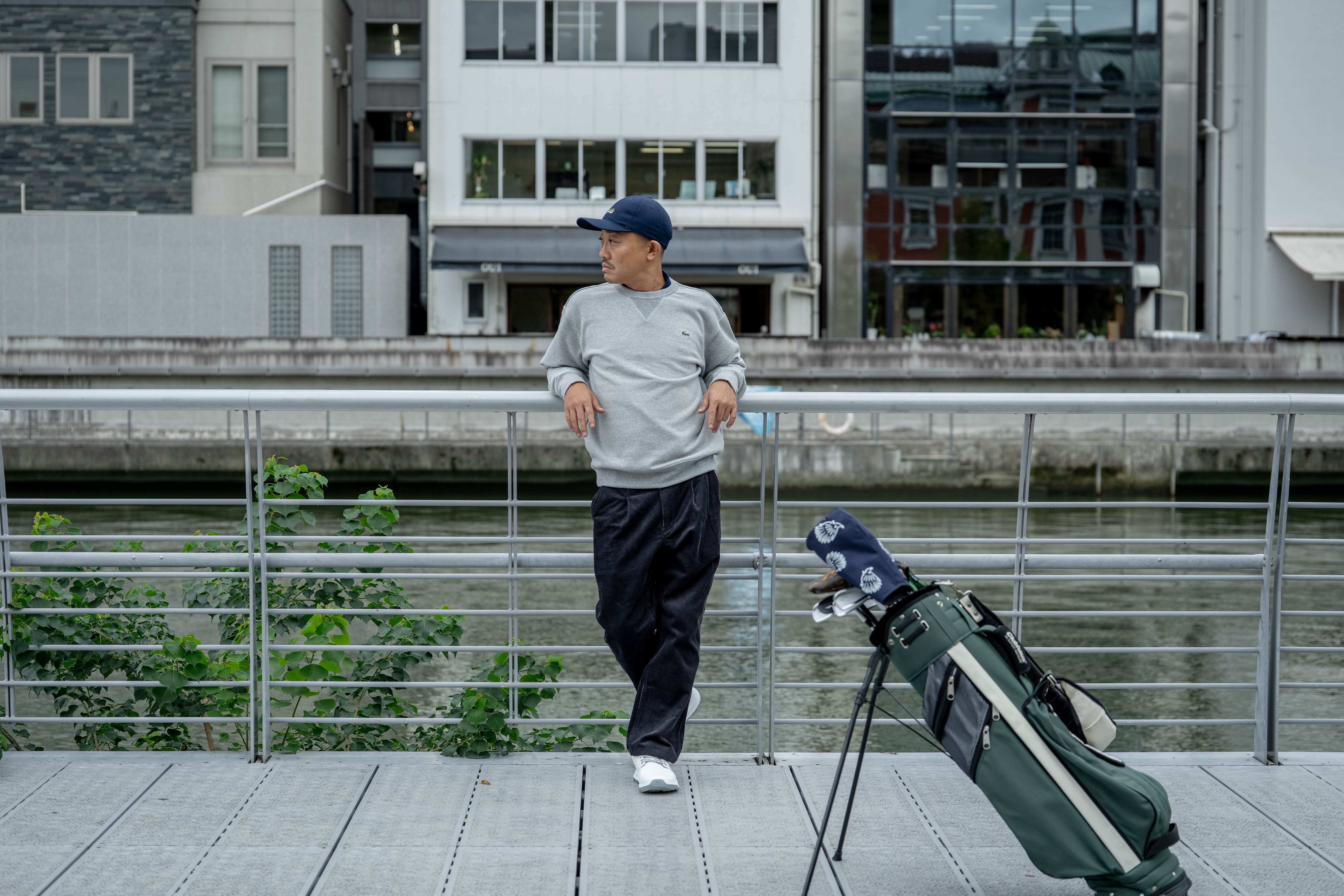 Lacoste × CLUBHAUS Crew Sweat - Gray | CLUBHAUS