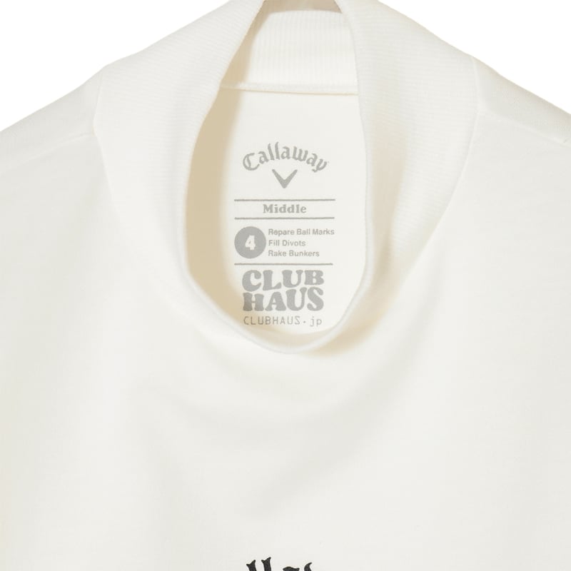 Callaway＋CLUBHAUS Mockneck - White | CLUBHAUS |