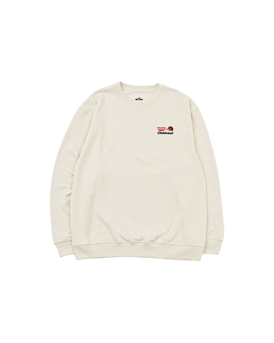 CUPNOODLE × CLUBHAUS Crew Sweat - Beige | CLUBH