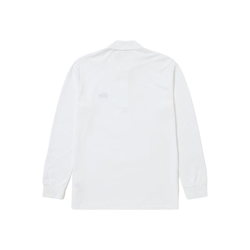 Lacoste × CLUBHAUS L/S Polo - White | CLUBHAUS