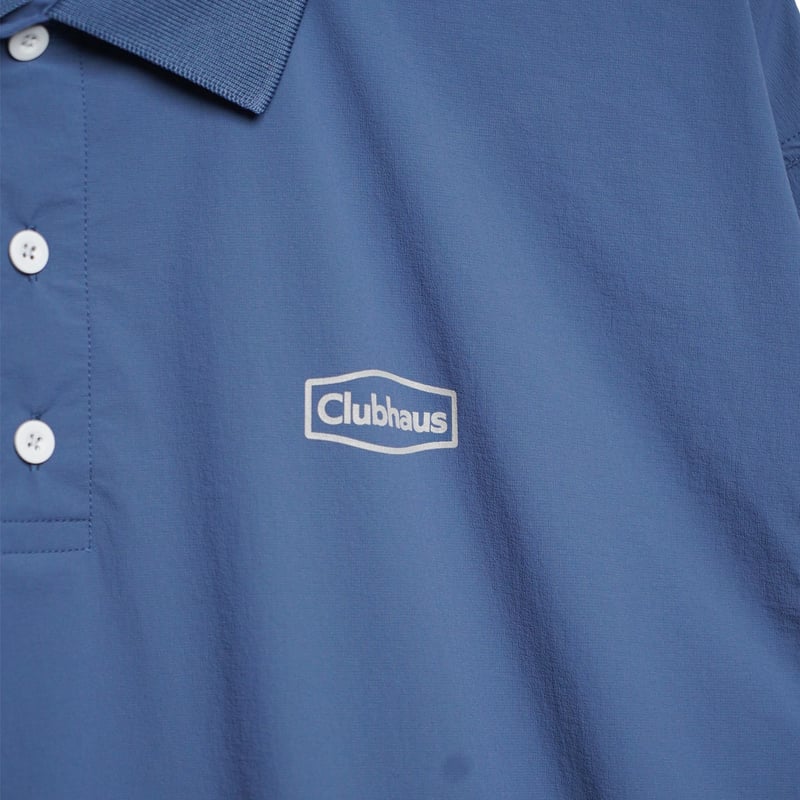 CLUBHAUS Reflective Logo Polo - Blue | CLUBHAUS